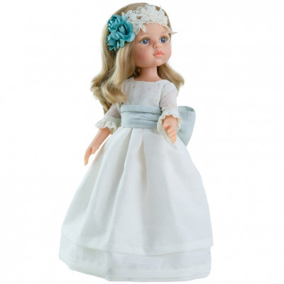 Кукла Карла в белом платье виниловая 32 см Paola Reina 4823