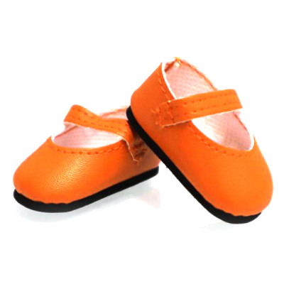 Туфли оранжевые, для кукол 32 см