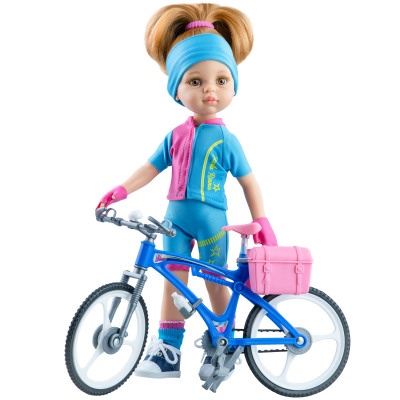 Кукла Даша велосипедистка виниловая 32 см Paola Reina 4654