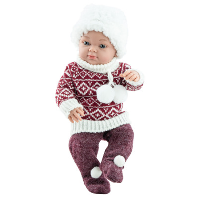 Кукла Бэби в свитере и шапке, 32 см Paola Reina